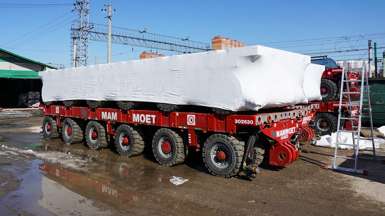 Организация перевозки самоходных модульных транспортеров MAMMOET